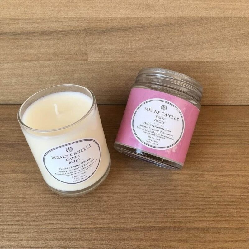 Małe świece sojowe bez parafiny