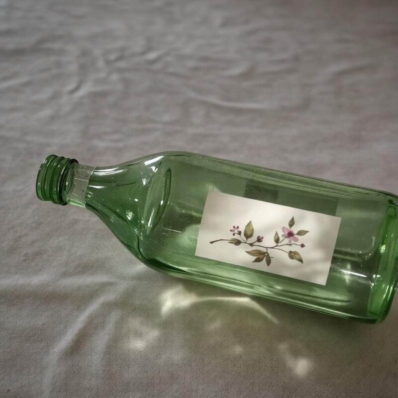 naczynia butelkowa zieleń